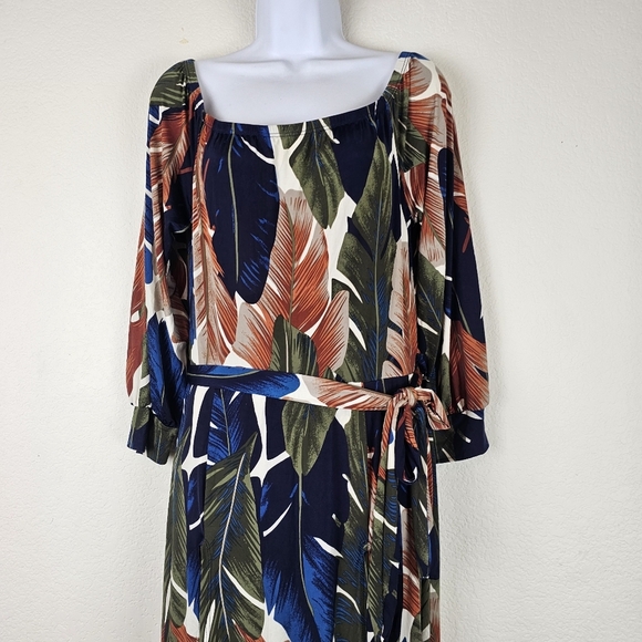 Fashion Nova Curve Night Moves Off-Shoulder Romper Maxi Dress Olive Combo Size L - Picture 8 of 16